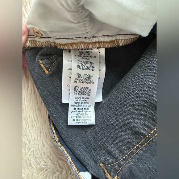Frame Denim Revolve Le High Skinny Jeans Raw Edge Hem
Ankle Slit Fonda Size 27 - Picture 13 of 13
